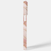 Personalized Monogram Rose Quartz Gold Case-Mate iPhone Hülle (Rückseite / Rechts)