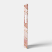 Personalized Monogram Rose Quartz Gold Case-Mate iPhone Hülle (Rückseite / Rechts)
