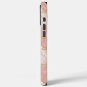 Personalized Monogram Rose Quartz Gold Case-Mate iPhone Hülle (Rückseite / Links)