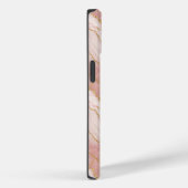 Personalized Monogram Rose Quartz Gold Case-Mate iPhone Hülle (Rückseite / Rechts)