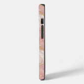 Personalized Monogram Rose Quartz Gold Case-Mate iPhone Hülle (Rückseite / Links)