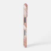 Personalized Monogram Rose Quartz Gold iPhone Hülle (Rechte Seite)