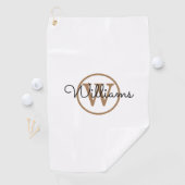 Personalized Monogram Signature Script Name Golfhandtuch (Insitu)