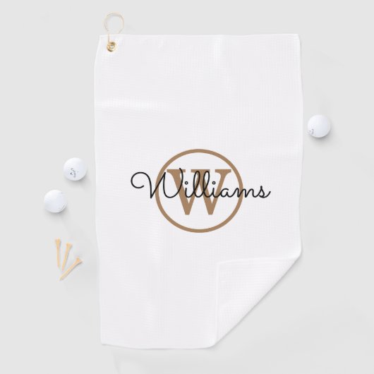 Personalized Monogram Signature Script Name Golfhandtuch (Insitu)