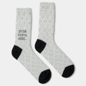 Personalized Monogram Socks – Custom Men's Dress  Socken (Rechts)