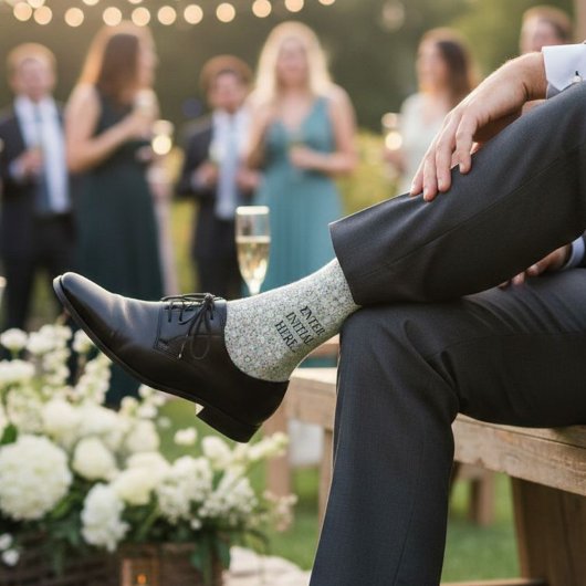 Personalized Monogram Socks – Custom Men's Dress  Socken