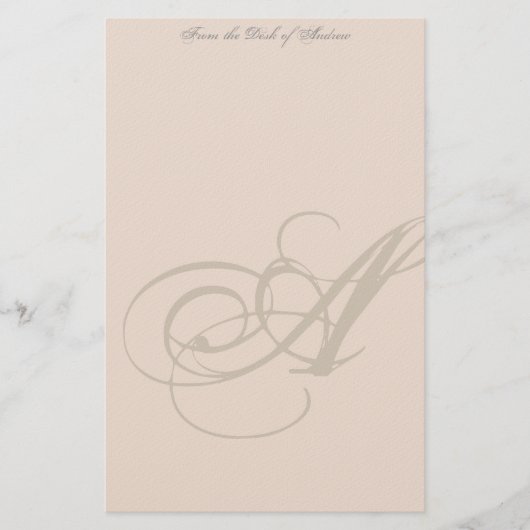 Personalized Monogram Stationery Briefpapier (Vorderseite)
