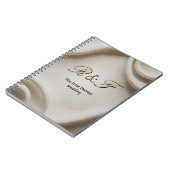 Personalized Monogram Suite | Luxe Linen Wedding Notizblock (Linke Seite)