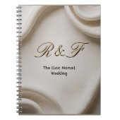 Personalized Monogram Suite | Luxe Linen Wedding Notizblock (Vorderseite)