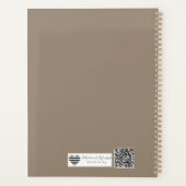 Personalized Monogram Suite | Luxe Linen Wedding Planer (Rückseite)