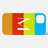 Personalized Monogram Summer Fun Case-Mate iPhone Hülle (Rückseite (Horizontal))