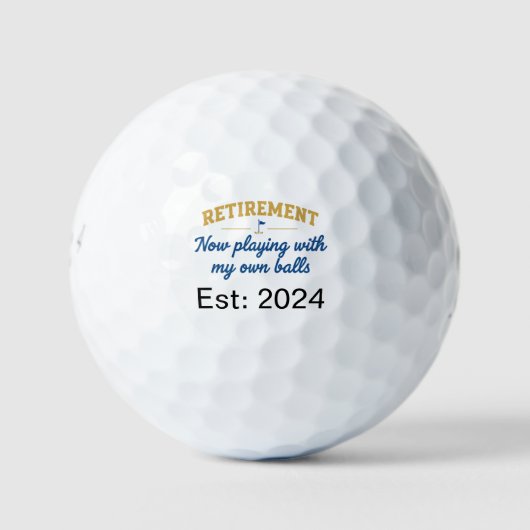 Personalized Monogrammed Golf Balls Golfball (Vorderseite)