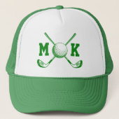 Personalized Monogrammed Initial Name Hat - Custom Truckerkappe (Vorderseite)