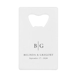 Personalized Monogrammed Initials Wedding Favors Geldbeutel Flaschenöffner