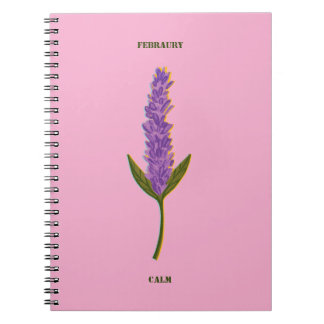 Personalized Monthly Serenity Journal Minimalist  Notizblock