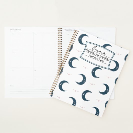 Personalized Moon Pattern Planner 8.5x11 Planer (Anzeige)