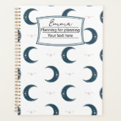 Personalized Moon Pattern Planner 8.5x11 Planer (Vorderseite)