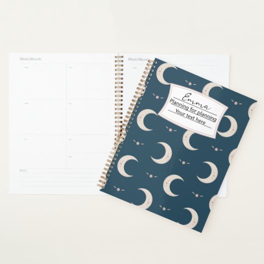 Personalized Moon Pattern Planner 8.5x11 Planer (Anzeige)