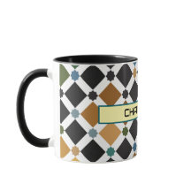 Personalized Moroccan Zellige Pattern Mug – Custom