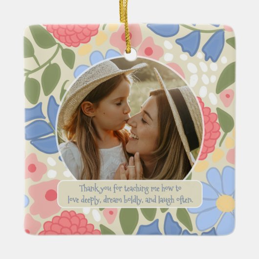 Personalized Mother-Daughter Keepsake Ornament  (Vorderseite)
