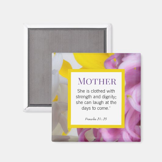Personalized Mother Day Bibel Skriptures Magnet (Vorderseite/Rückseite)