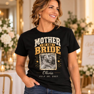 Personalized Mother of the Bride Photo T-Shirt