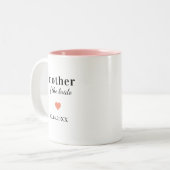 Personalized Mother of the Bride Zweifarbige Tasse (Vorderseite Links)