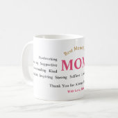 Personalized Mother’s Day Mug Kaffeetasse (Vorderseite Links)