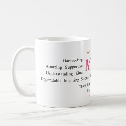 Personalized Mother’s Day Mug Kaffeetasse (Links)