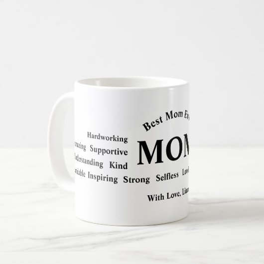 Personalized Mother’s Day Mug Kaffeetasse (Vorderseite Links)