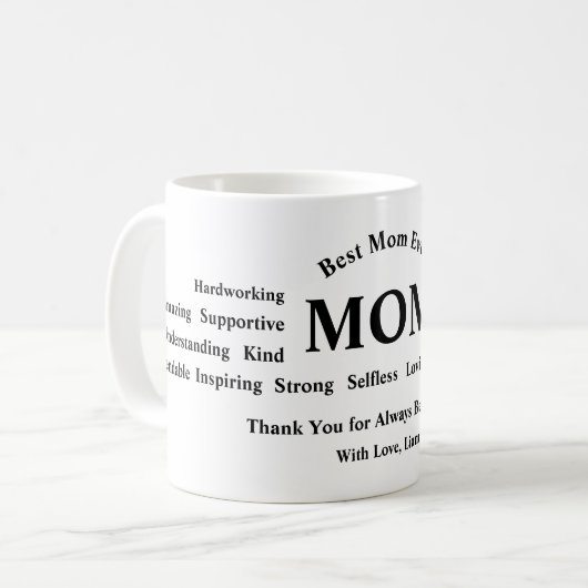 Personalized Mother’s Day Mug Kaffeetasse (Vorderseite Links)
