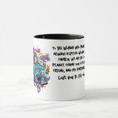 Personalized Mother & Son Graffiti Art Coffee Mug Tasse (Zentrum)