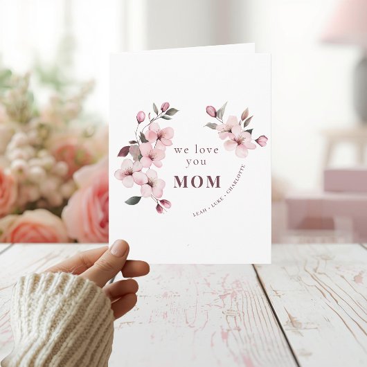 Personalized Mothers Day Card for Mom Karte