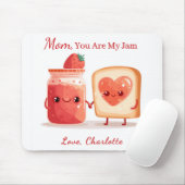 Personalized Mothers Day Desk Gift for Mom Mousepad (Mit Mouse)