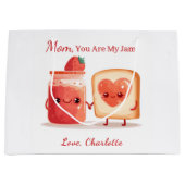 Personalized Mothers Day Gift Bag for Mom Große Geschenktüte (Vorderseite)