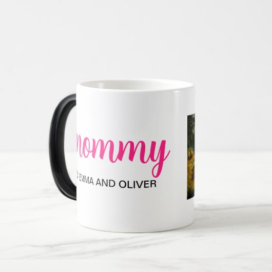 Personalized Mother's Day Gift Mug Verwandlungstasse (Vorderseite Links)