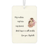 Personalized Mother's Day Mom's Hug Air Freshener Autolufterfrischer (Rückseite)