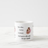 Personalized Mother's Day Mom's Hug Espresso Mug Espressotasse (Vorderseite)