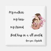Personalized Mother's Day Mom's Hug Magnet (Vorne)
