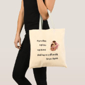 Personalized Mother's Day Mom's Hug Tote Bag Tragetasche (Vorderseite (Produkt))