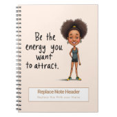 Personalized Motivational Notebook Notizblock (Vorderseite)