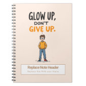 Personalized Motivational Notebook Notizblock (Vorderseite)