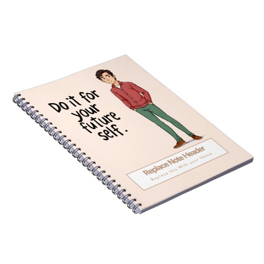 Personalized Motivational Notebook Notizblock (Rechte Seite)