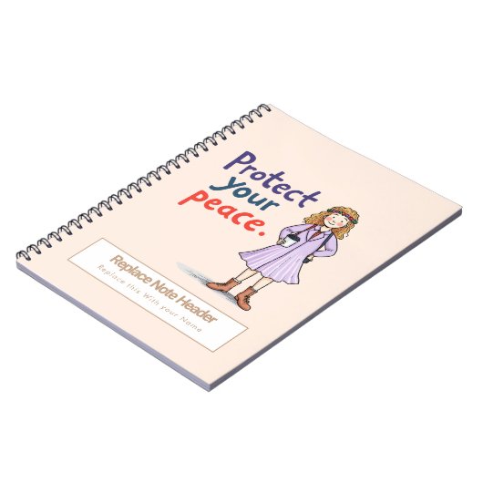 Personalized Motivational Notebook Notizblock (Linke Seite)