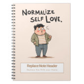 Personalized Motivational Notebook Notizblock (Vorderseite)