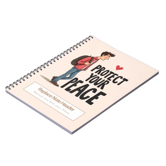 Personalized Motivational Notebook Notizblock (Linke Seite)