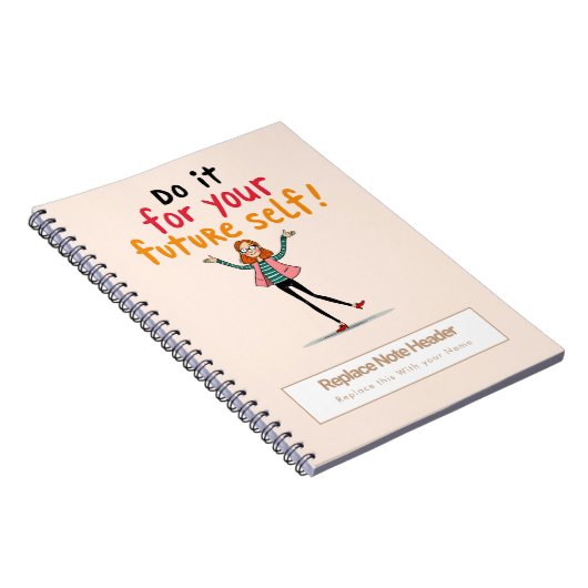 Personalized Motivational Notebook Notizblock (Rechte Seite)