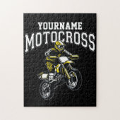 Personalized Motocross Dirt Bike Rider Racing Puzzle (Vertikal)