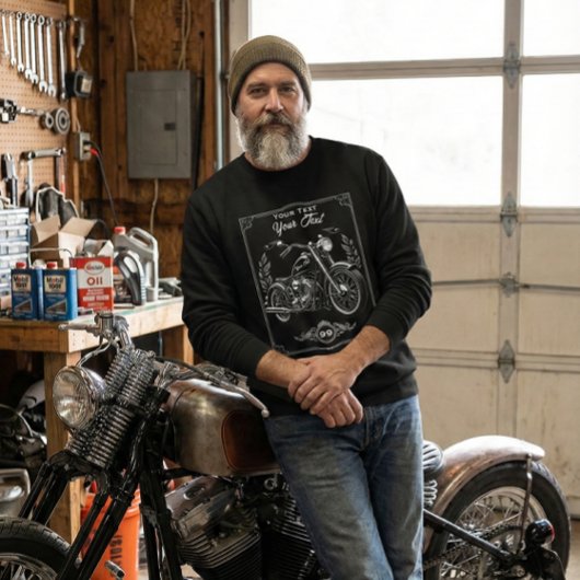 Personalized Motorcycle Biker Sweatshirt Gift