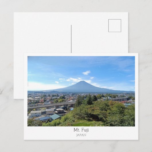 Personalized, Mount Fuji, Japan Postkarte (Vorne/Hinten)